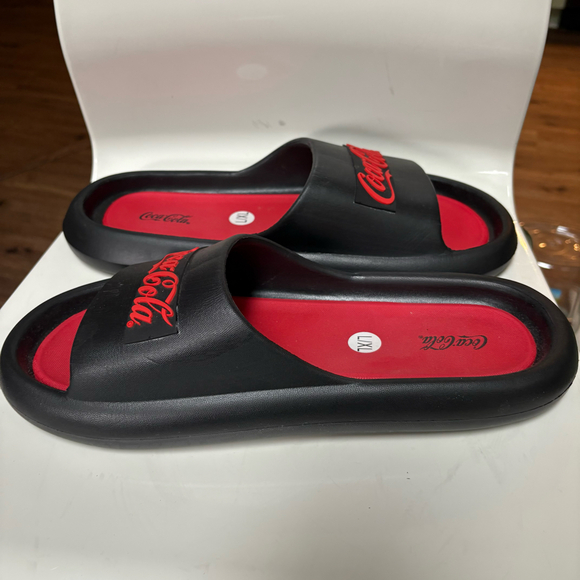 Coca Cola slides sandals mens sz 13 red black - Picture 5 of 12